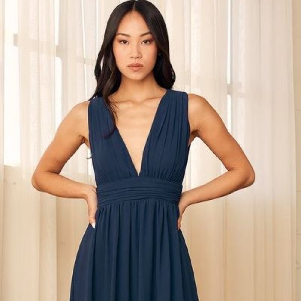 Navy Blue Maxi Dress